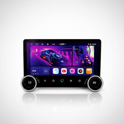 MJV 11.9 Inch Android Car Stereo – Diamond Cut Dual Knob Touchscreen Player