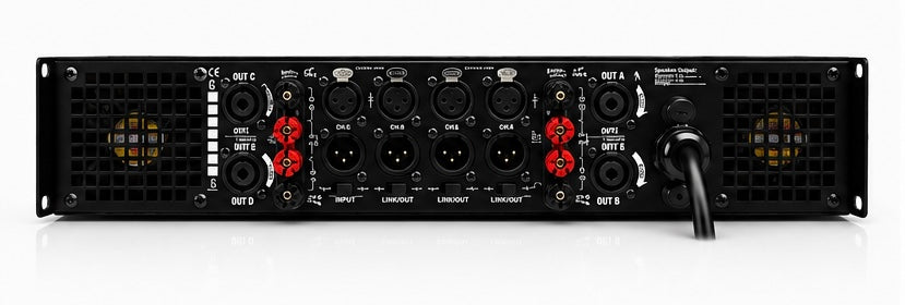 MJV 4 Channel Professional Power Amplifier – High-Performance PA Amplifier