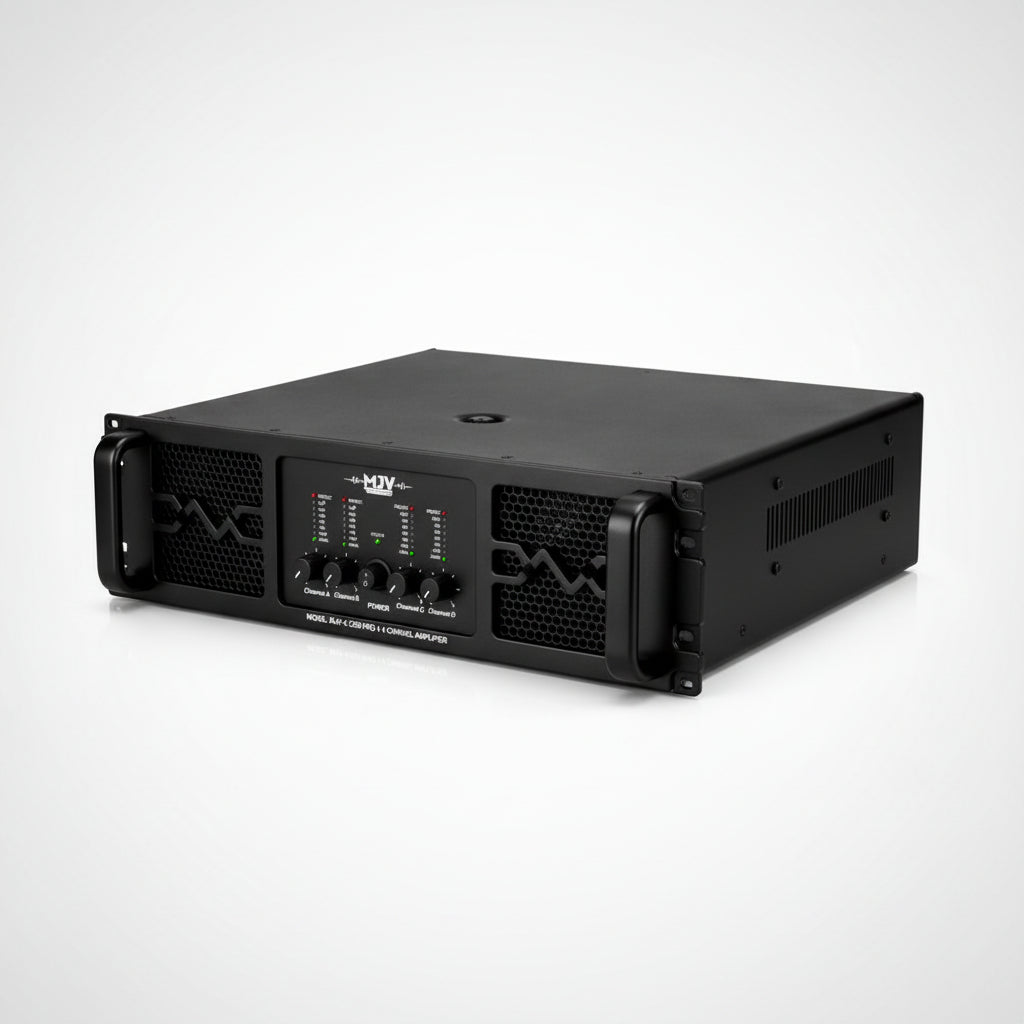 MJV 4 Channel Heavy Duty Professional Power Amplifier – High-Power PA Amplifier