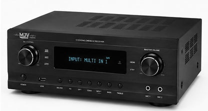 MJV 7.1 Channel Home Cinema AV Receiver – 4K HDMI Surround Sound Amplifier