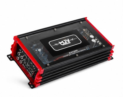 MJV MJ4120DF 1600W 4 Channel Car Amplifier – High Power Class D Stereo Audio Amp with Low Distortion