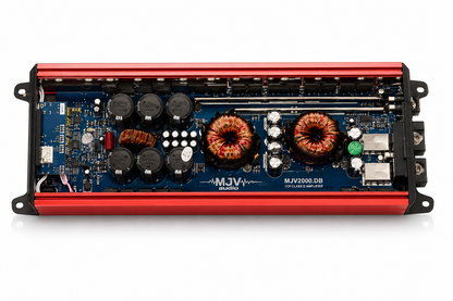 MJV2000.DB 2000W Monoblock Car Amplifier – Class D High Power Subwoofer Amp with Bass Control