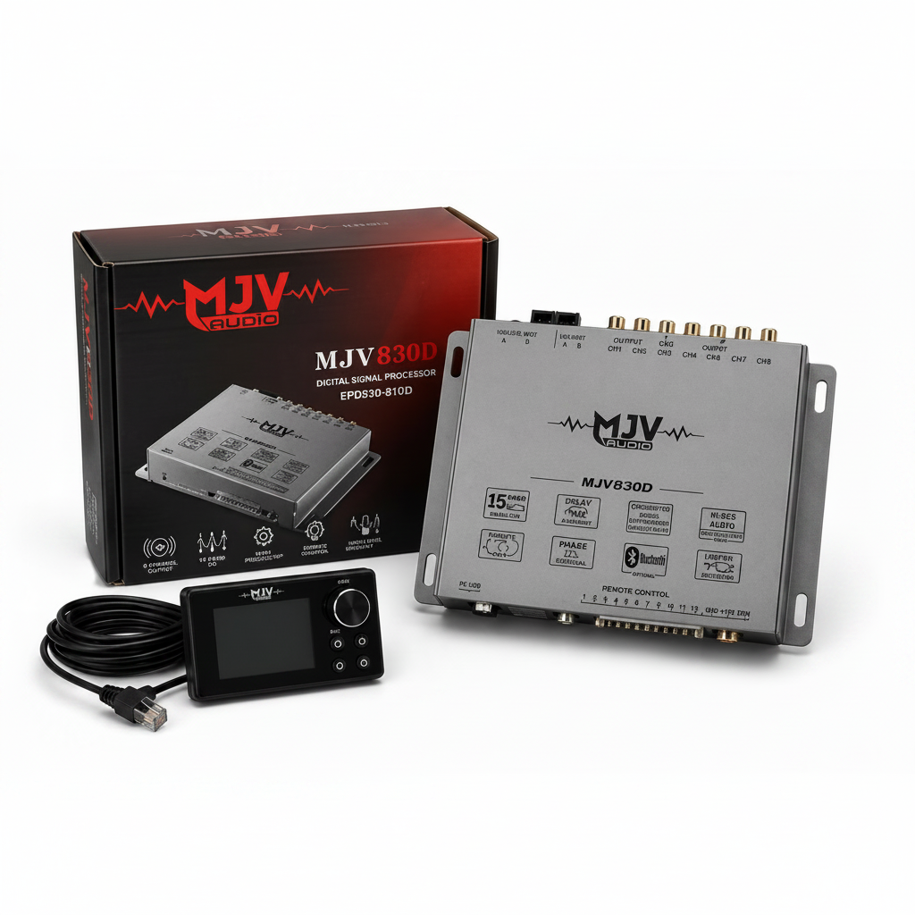 MJV830D 8 Channel Car DSP Processor – Digital Sound Processor with 15 Band EQ & Advanced Audio Tuning (EPD830-810D)