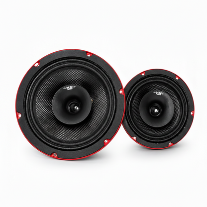 MJV MR-6CF 6 Inch 3-Way Car Speakers – 1200W Peak High Power Coaxial Car Audio Speakers (Pair)