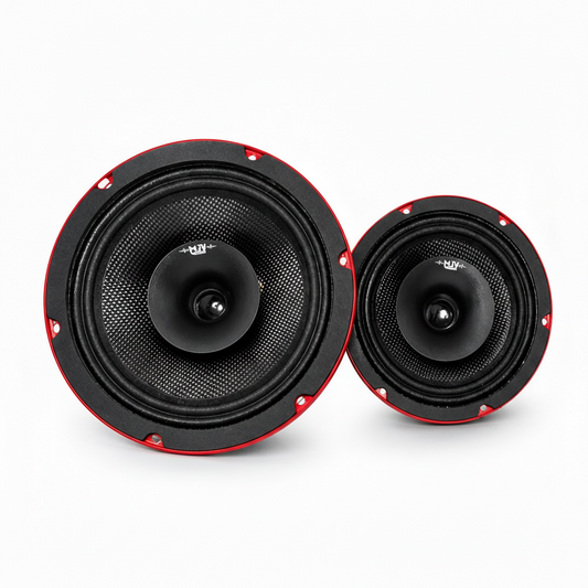 MJV MR-6CF 6 Inch 3-Way Car Speakers – 1200W Peak High Power Coaxial Car Audio Speakers (Pair)