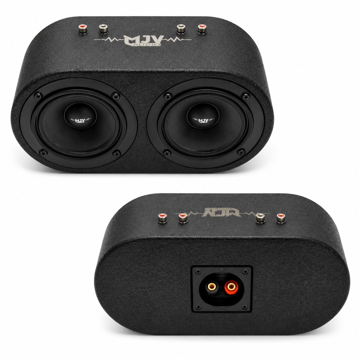 MJV MJ-VP42 Dual 4 Inch Compact Speaker System – 320W Peak Full Range Car Audio Speakers (Pair)