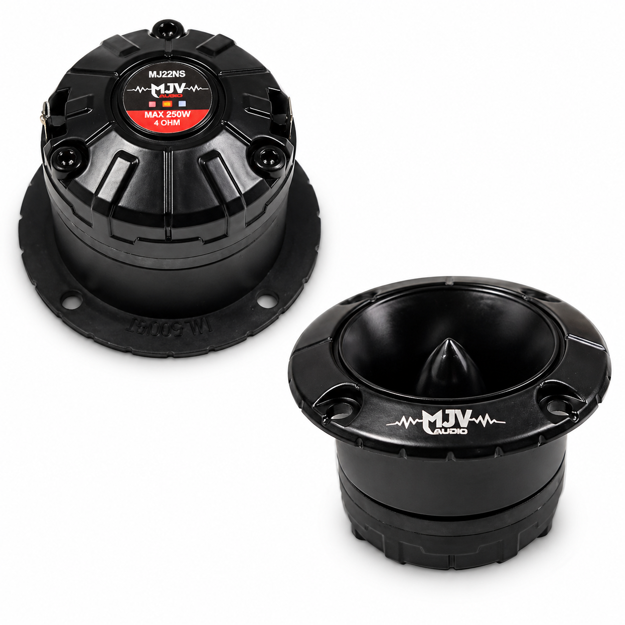 MJV MJ22NS High Power Dome Tweeter – 250W Max, 4 Ohm, 102dB Sensitivity for Car Audio