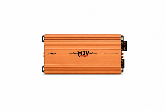 MJV Audio MJ41420 4 Channel Car Amplifier – 1200W High Power AB Class Stereo Amp | Crystal Clear Sound & Low Distortion