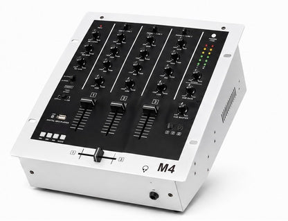 MJV Professional DJ Mixer – 3 Channel Audio Mixing Console
