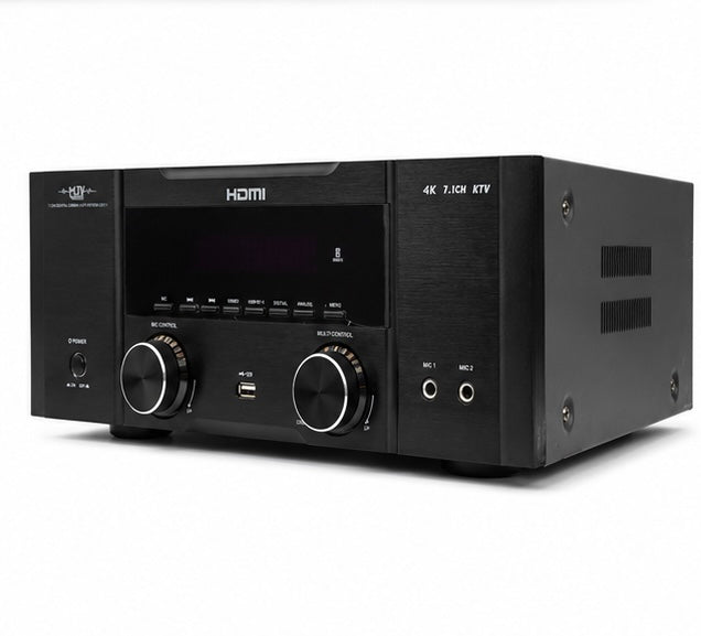 MJV 5.1 Channel Home Theatre Amplifier – 4K HDMI AV Receiver with Bluetooth & Karaoke
