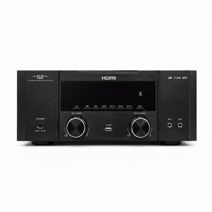 MJV 5.1 Channel Home Theatre Amplifier – 4K HDMI AV Receiver with Bluetooth & Karaoke