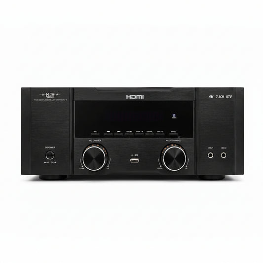 MJV 5.1 Channel Home Theatre Amplifier – 4K HDMI AV Receiver with Bluetooth & Karaoke