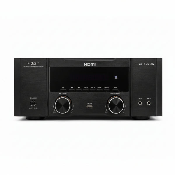 MJV 5.1 Channel Home Theatre Amplifier – 4K HDMI AV Receiver with Bluetooth & Karaoke