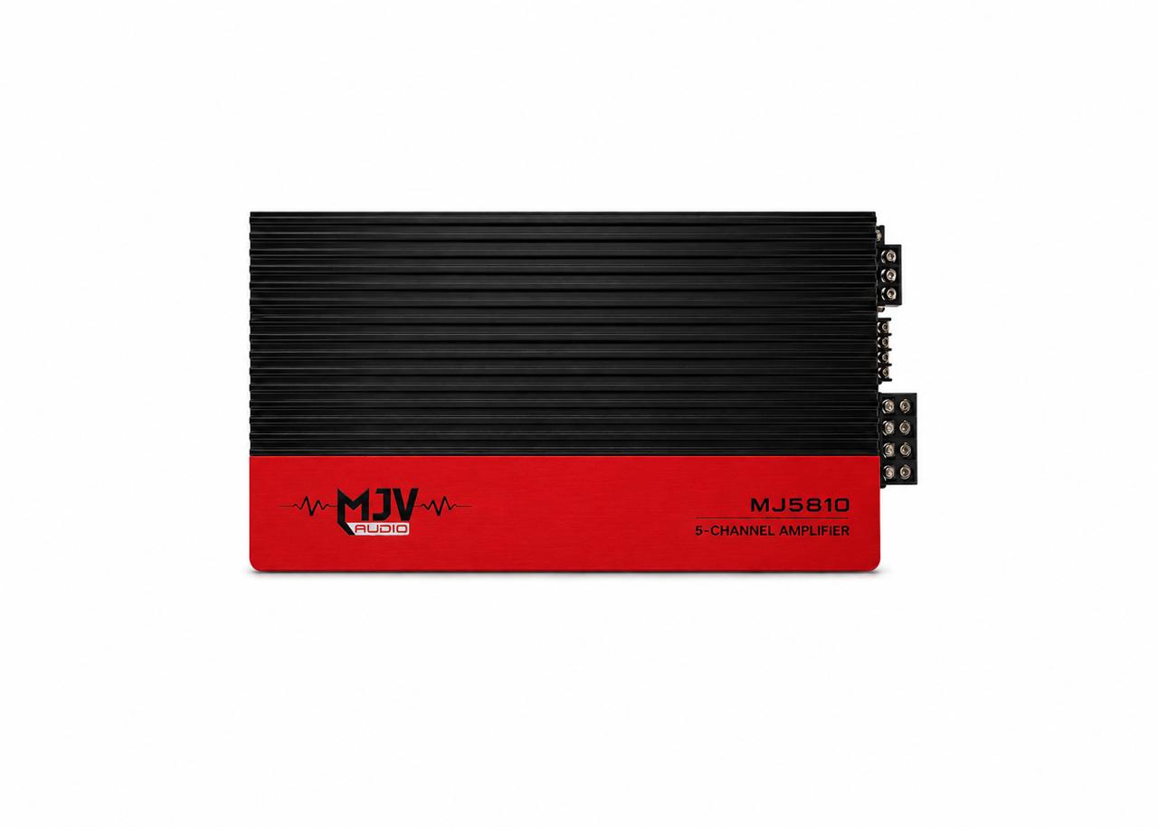 MJV MJS810 2800W 5 Channel Car Amplifier – High Power Full System Audio Amp for Speakers & Subwoofer