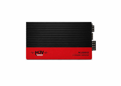 MJV MJS810 2800W 5 Channel Car Amplifier – High Power Full System Audio Amp for Speakers & Subwoofer